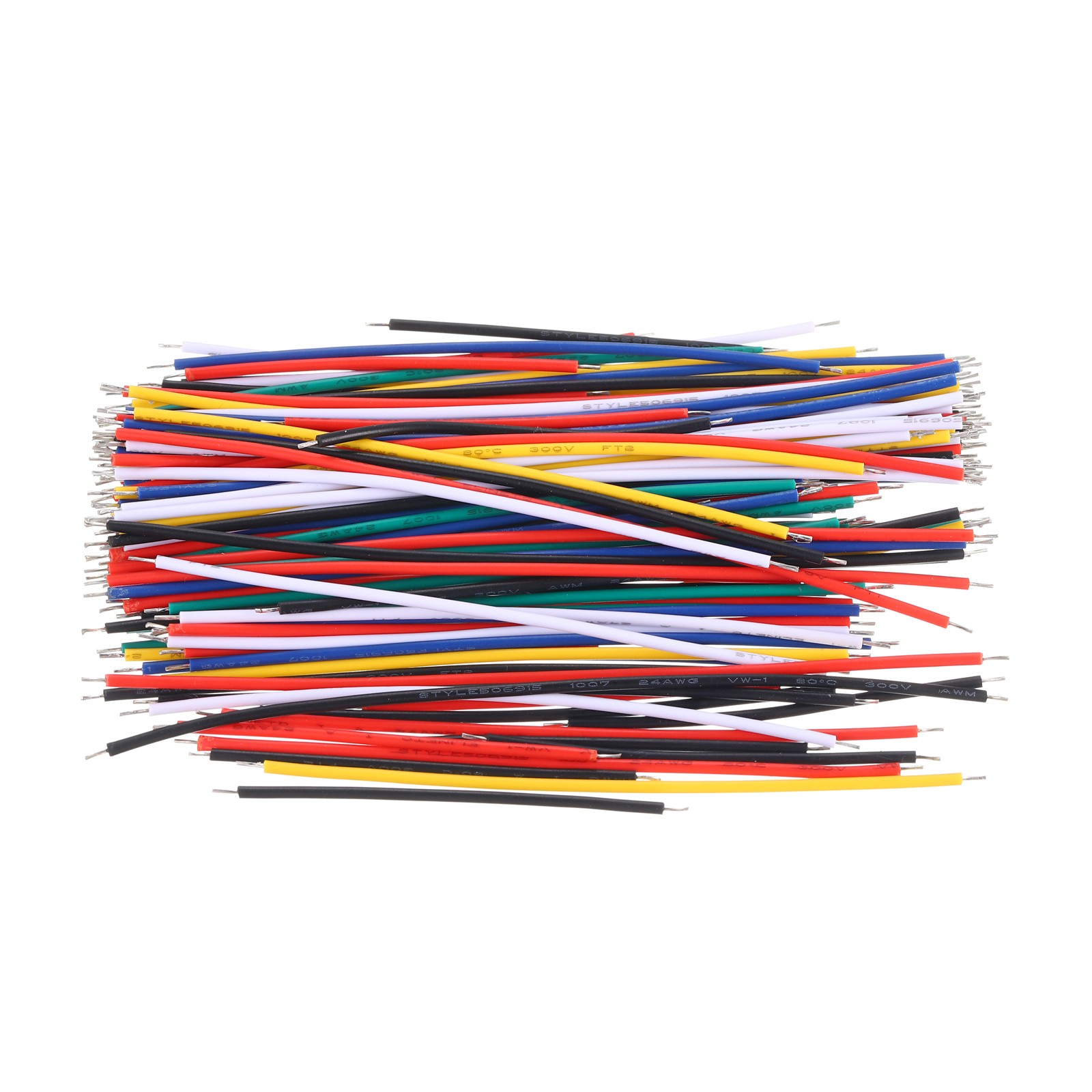 130Pcs 24 AWG Solid Core Wire Kit Coated Pre Tinned Copper Electrical Cable