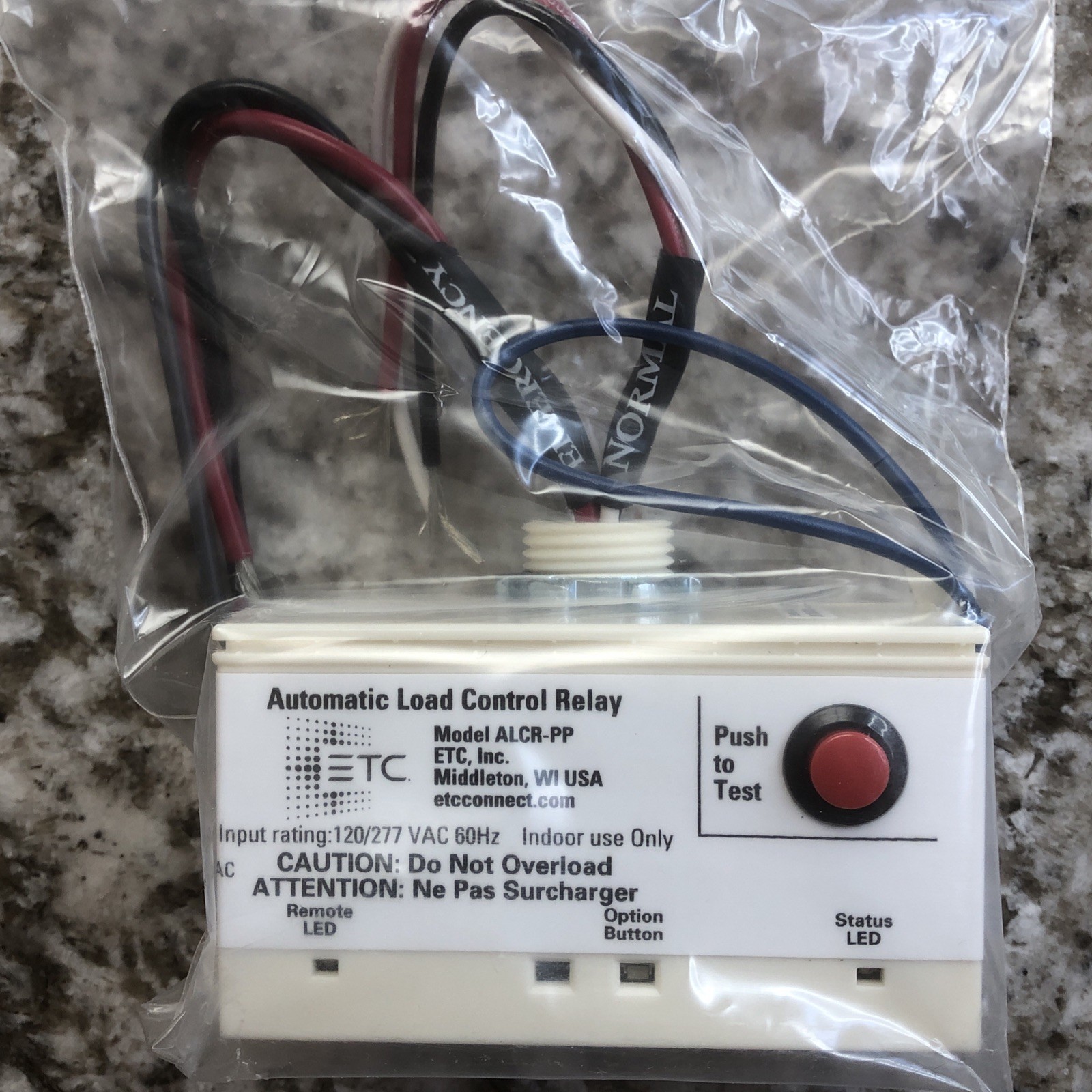 ETC ALCR-PP Automatic Load Control Relay ALCR Power Pack 7180A1205 Emergency