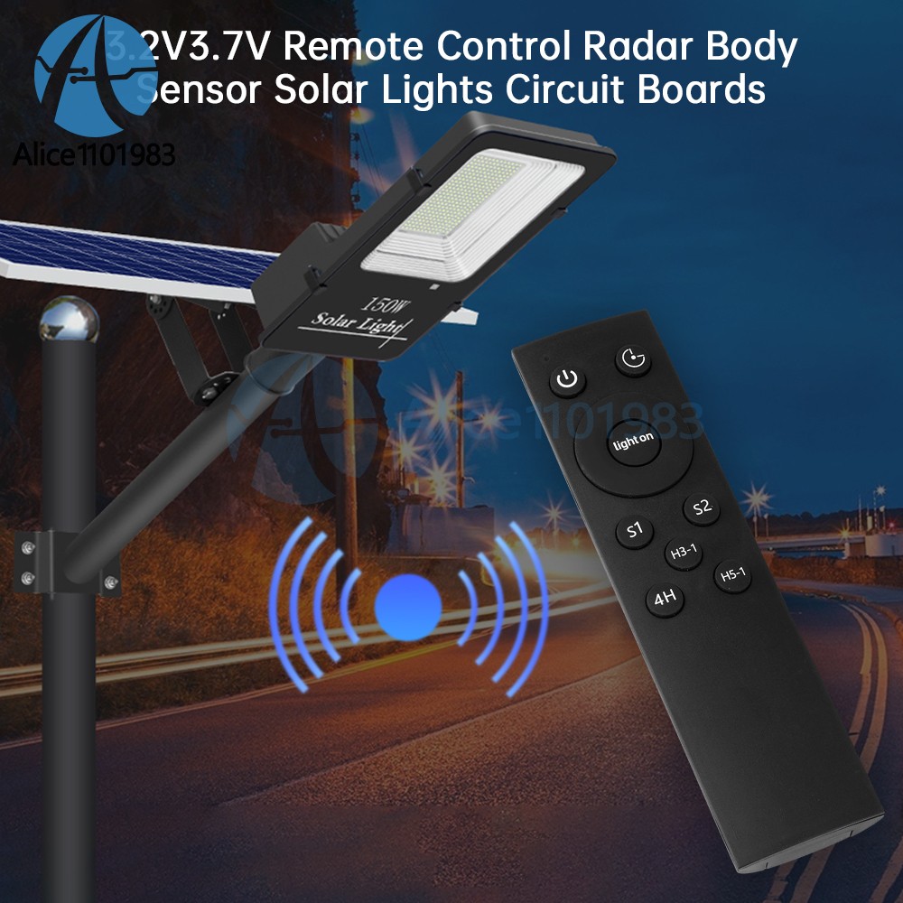 3.2V 3.7V Radar Human Body Sensor Solar Light Circuit Board Driver with Memory