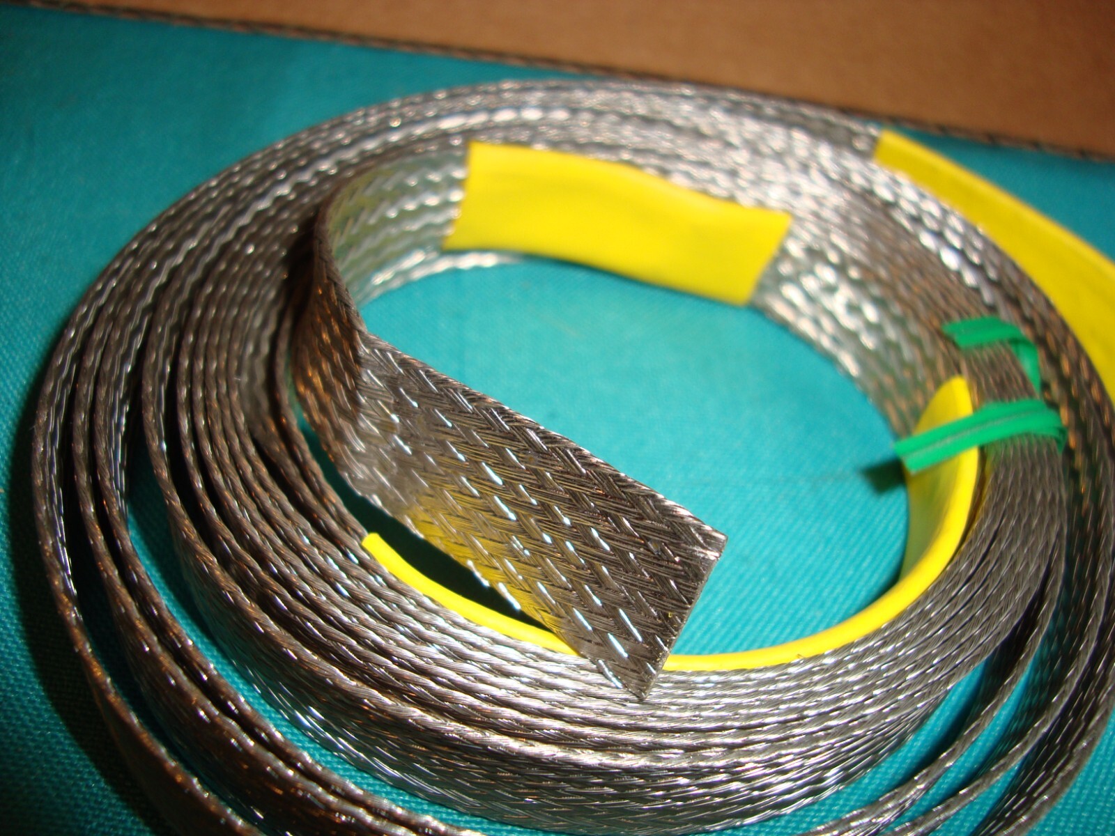 5/8″ BRAIDED GROUND STRAP GROUNDING Tinned Copper Flat Braid *12 feet * *NEW*