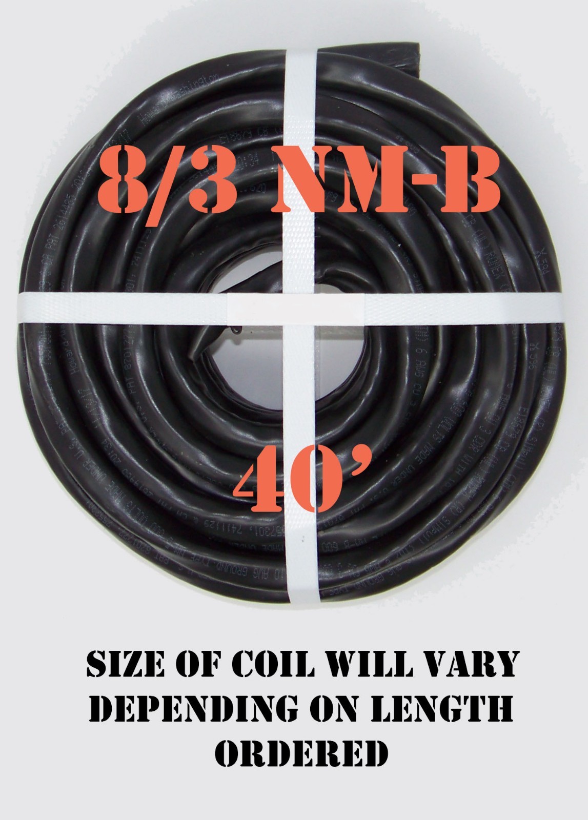 8/3 NM-B x 40′ Southwire “Romex®” Electrical Cable