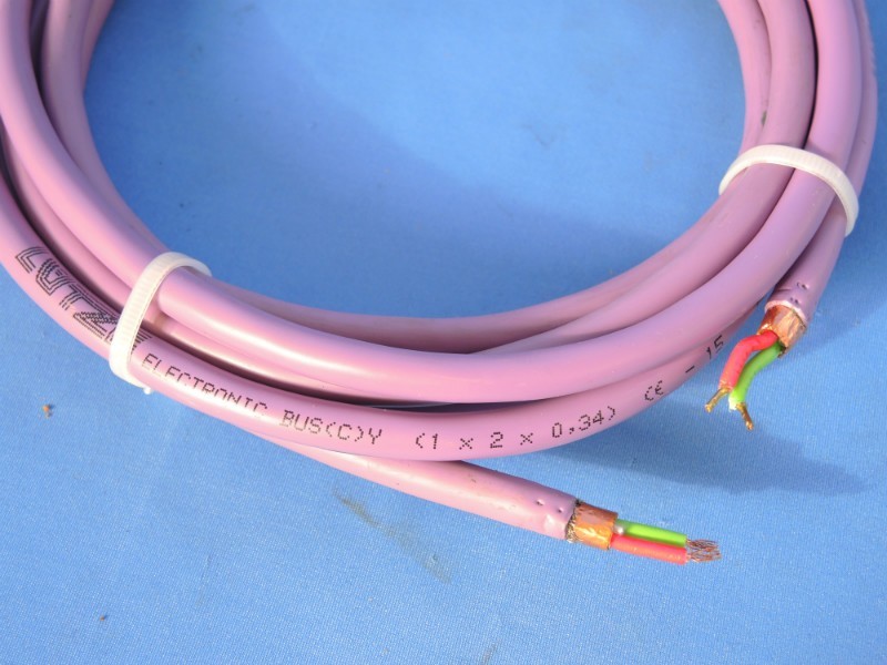 Lutze Profibus Cable 9-feet / 2.70 m full shielded 2 strands
