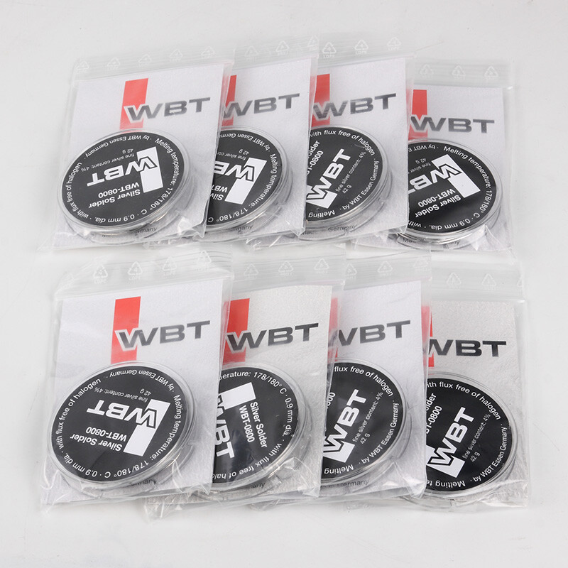 Germany WBT-0800 4% silver-containing DIY soldering tin wire diameter 0.9mm 42g