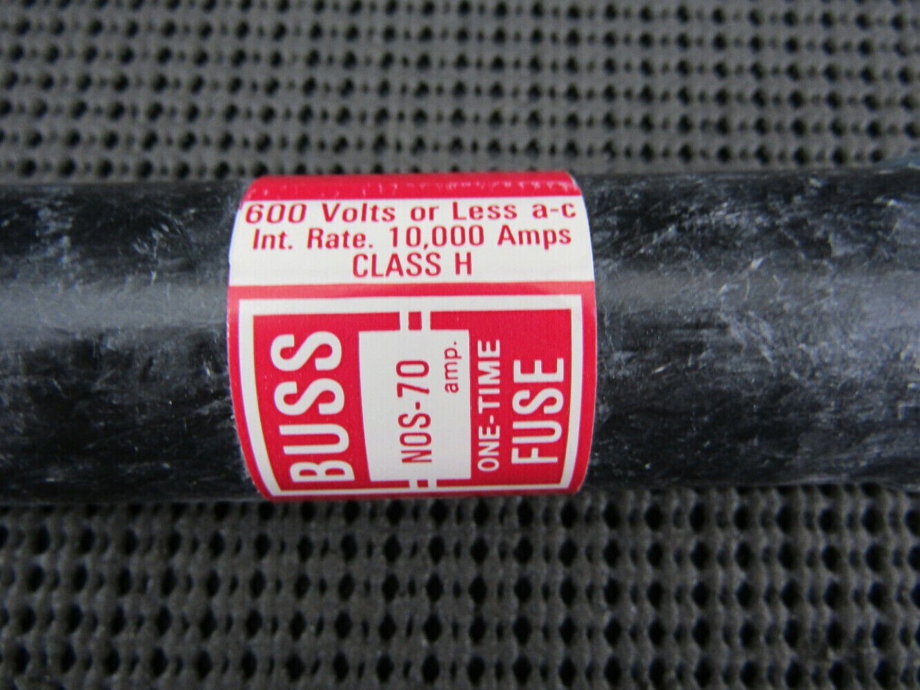 Bussmann NOS-70 Class H 70A 600V One-Time Fuse – New In Box