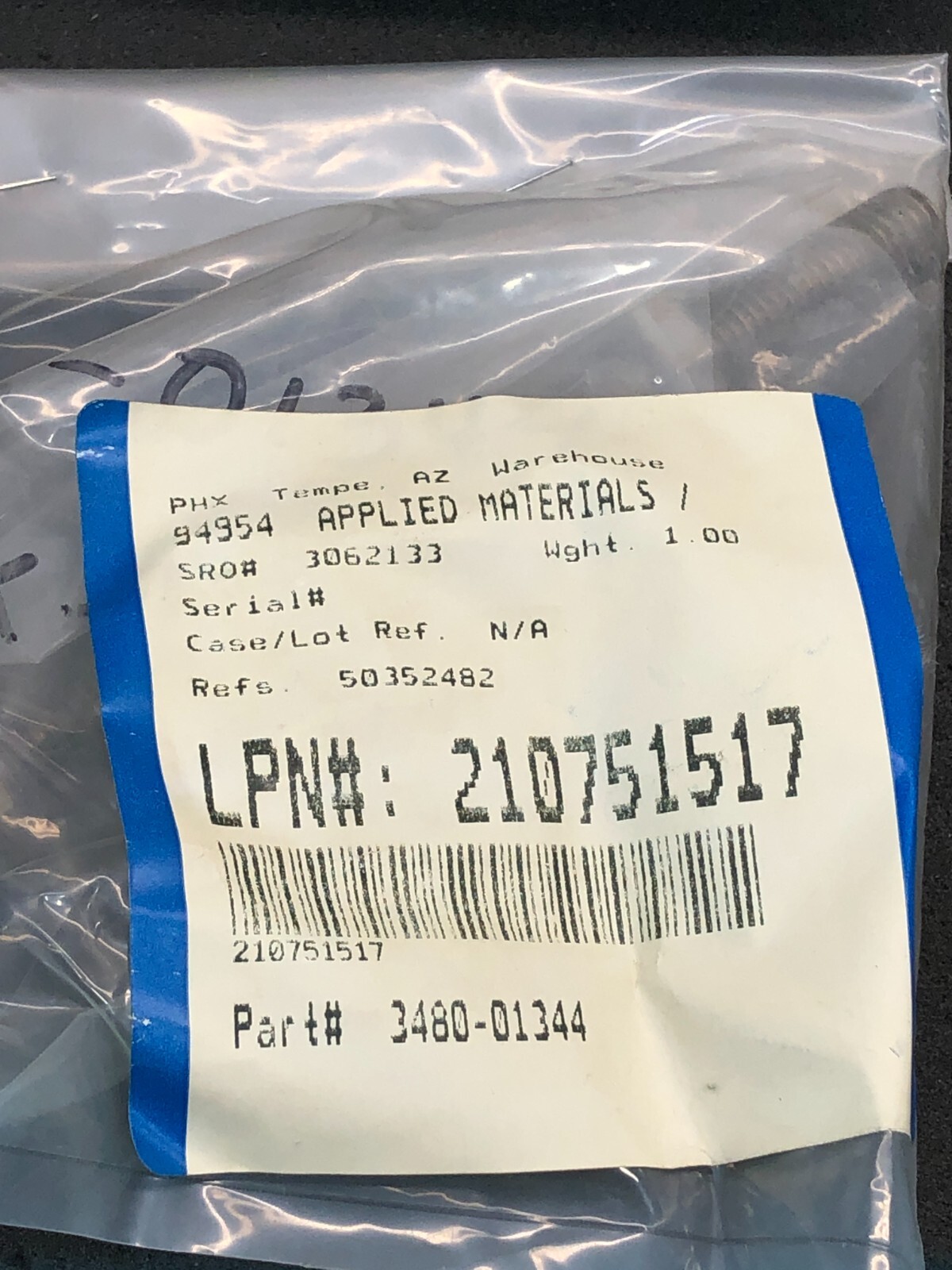 3 AMAT 3480-01344 Mount Leveling Stud 1/2-13 X 6L 1-7/8DIA, 173565