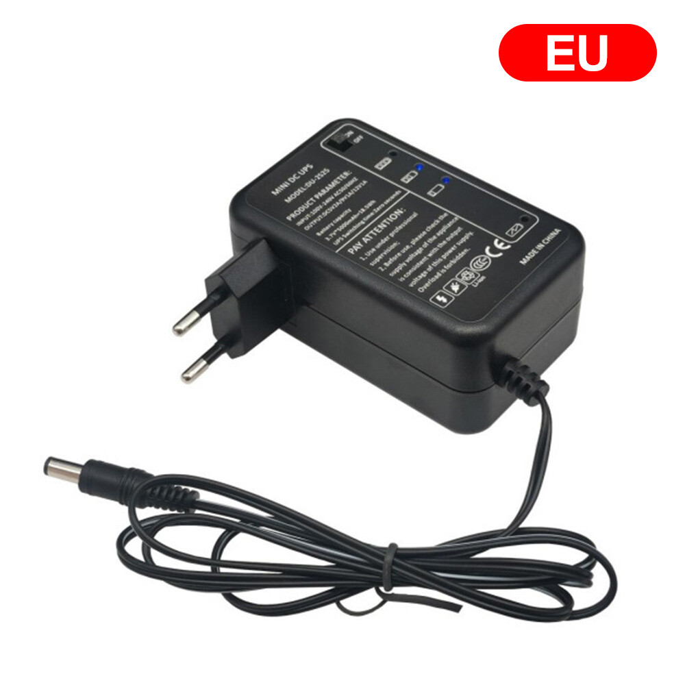 DC 5/9/12V Adjustable Voltage 5.5*2.1mm UPS Power Socket Power Adapter US/EU