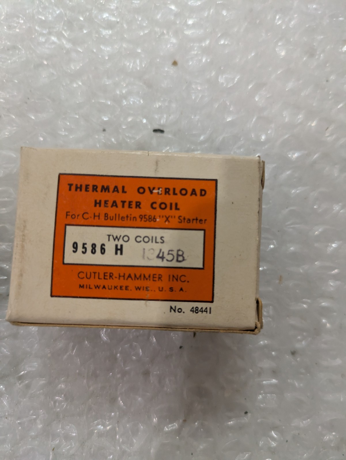 Cutler Hammer 9586H1345B Thermal Overload Relay Heater Element Coil Lot of 2
