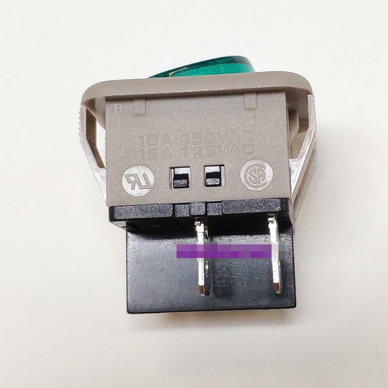 4pcs NEW 10A 250VAC R2 Power Rocker Switch 4 pins Green Lamp