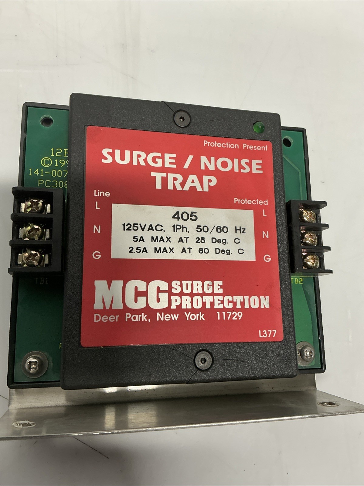 MCG Surge Protection 405 Surge Noise Trap 125VAC Line Filter Suppressor. Y-169