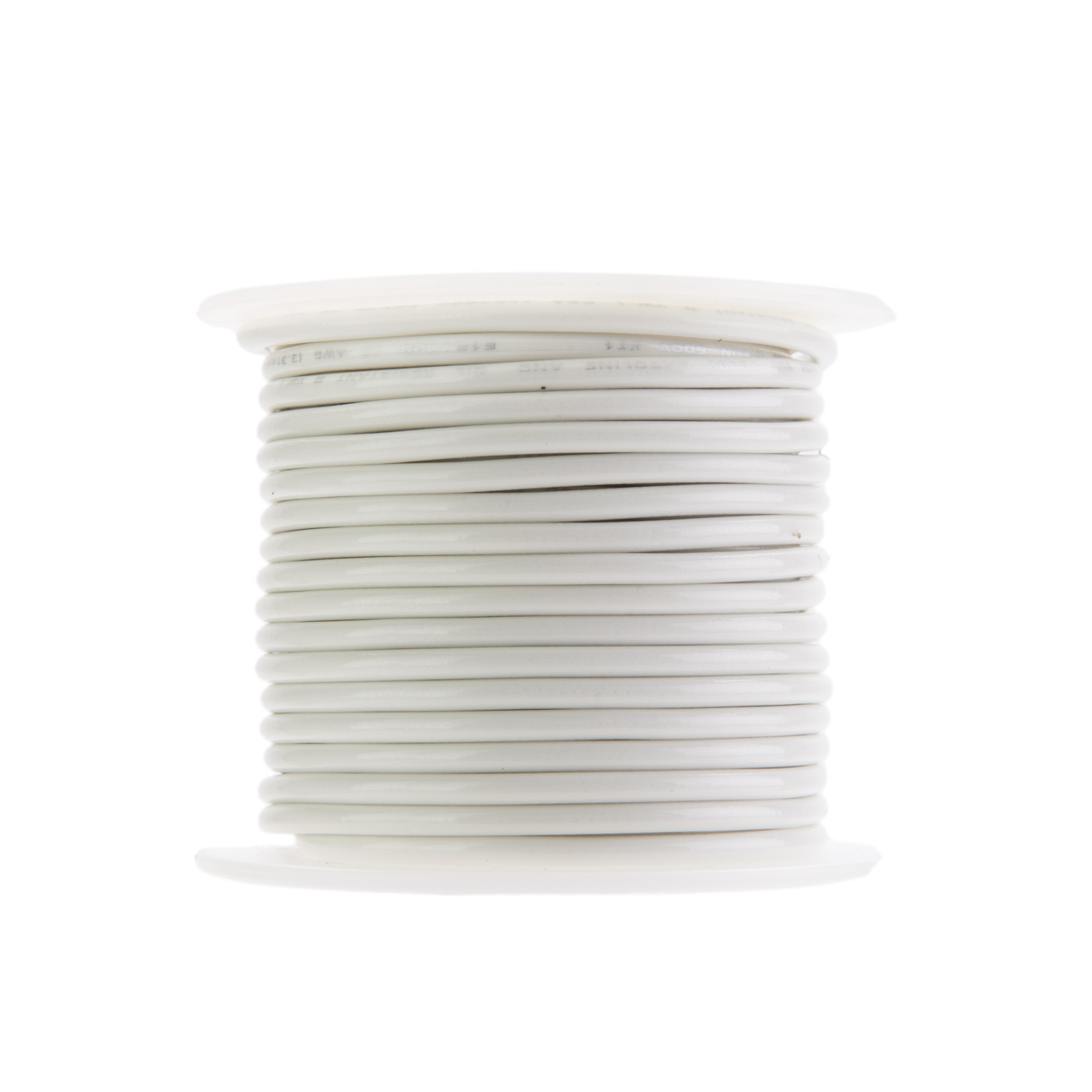 12 AWG Gauge Stranded THHN Wire White 100 ft 0.128″ 600 Volts Building Wire