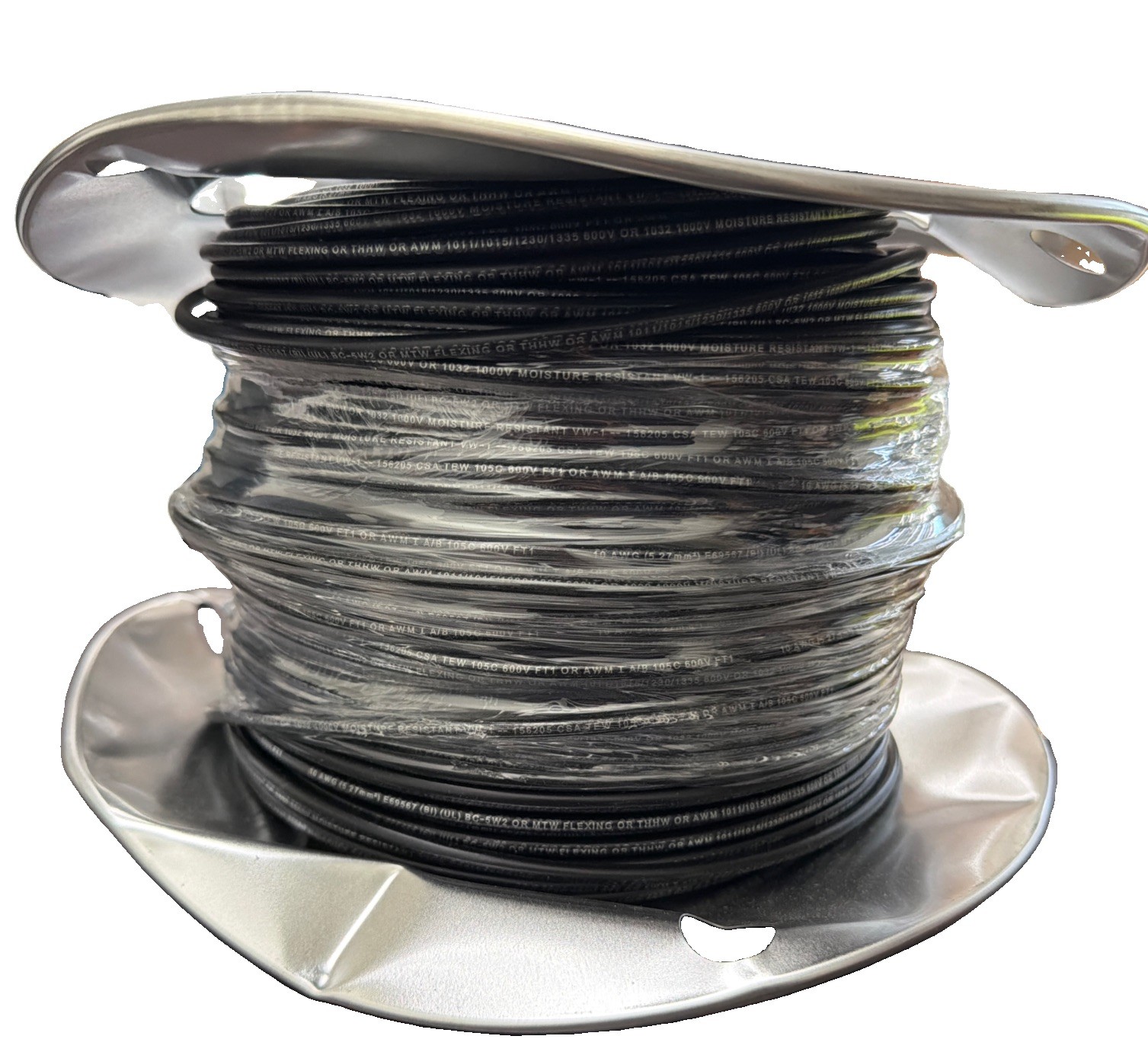 Southwire 10 AWG, 105 Strand, Black Machine Tool Wire PVC, Acid, Moisture Dented