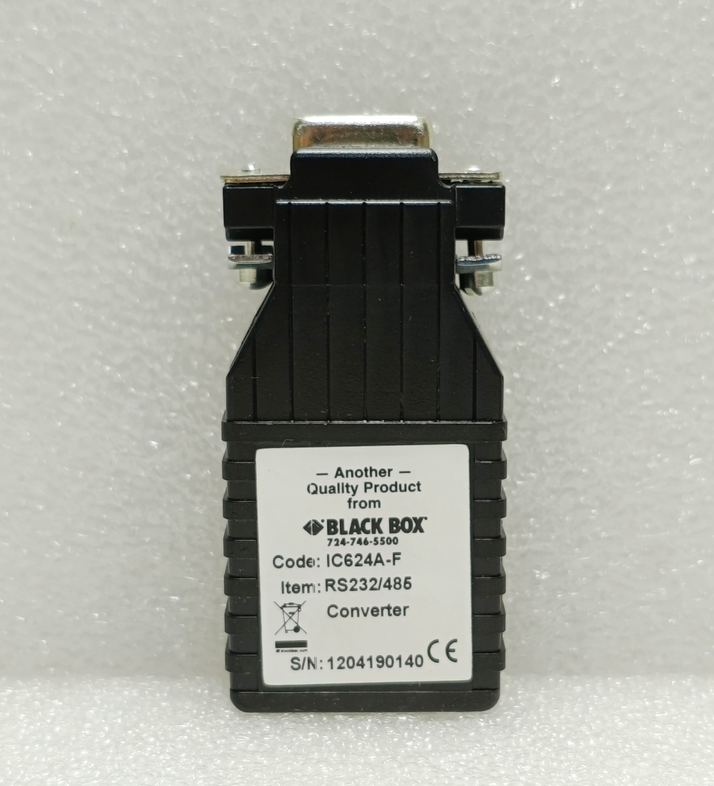 Black Box IC624A-F Async RS-232 to RS-485 Interface Converter DB9 to RJ-45