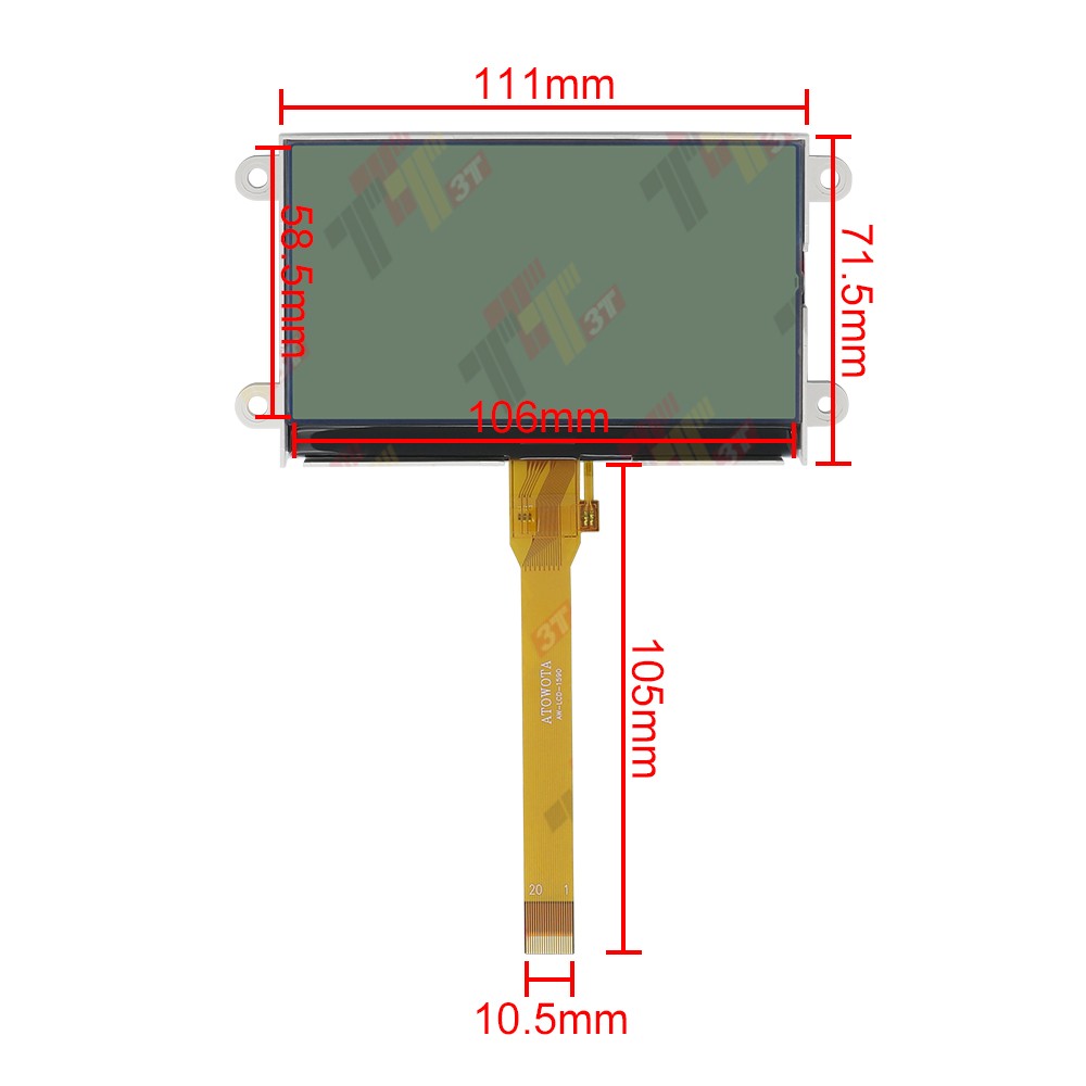 Display for Carrier Transicold X3 2500 X4 7500 7300 Vector 8500 8600 APX Module