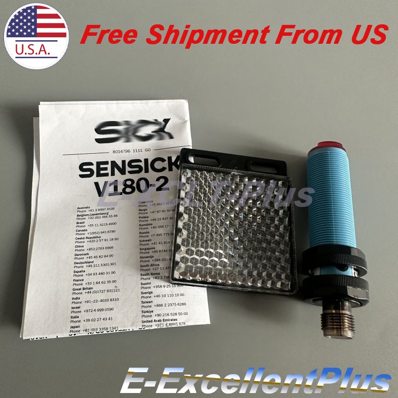 Photoelectric Sensor VL1802P42436 For Sick VL180-2P42436 6037496 10-30VDC 4-Pins