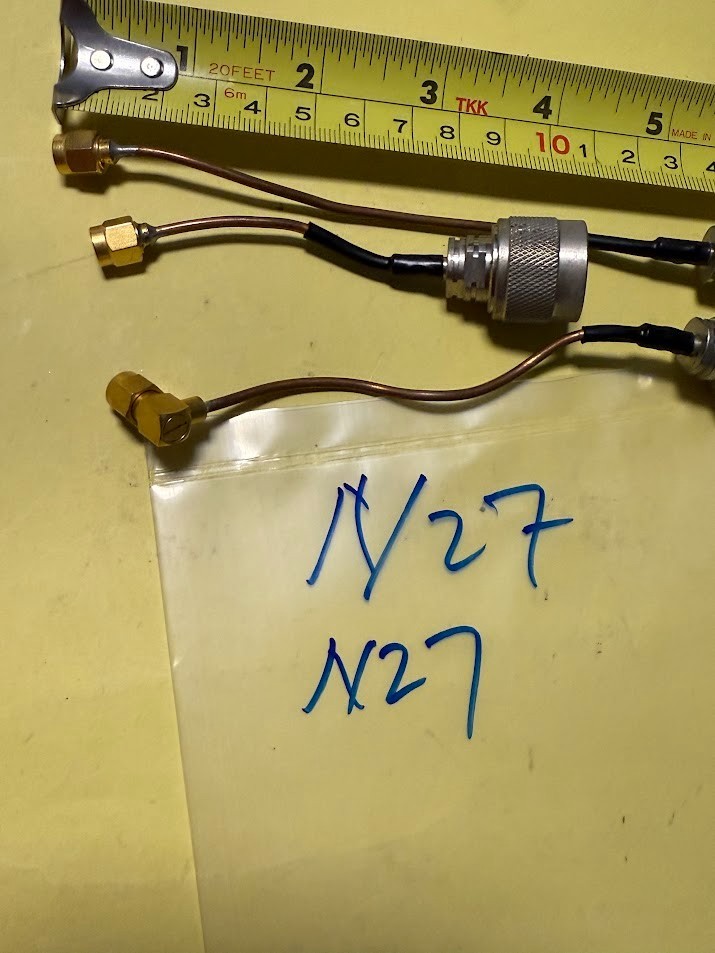 RF Copper Tube Semi Rigid SMA Male to N Male 16/10cm Test Cable Rohde & Schwarz