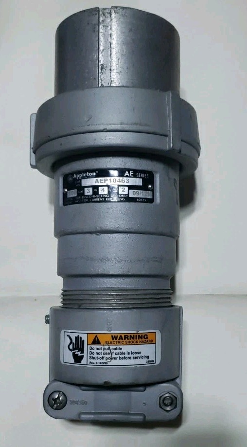 Appleton – AEP10463 600 Volt AC – 250V DC – Industrial Electric Plug