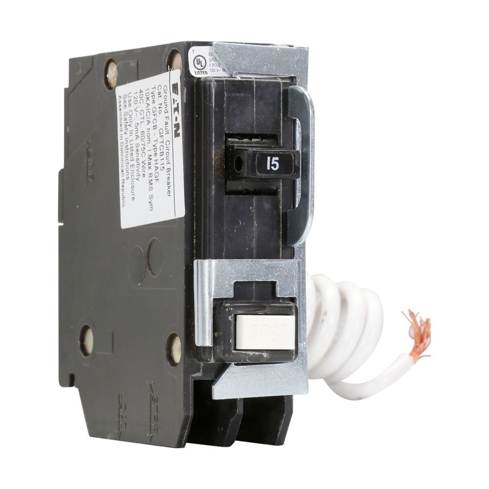 Eaton QL123PL Breaker, Quicklag, Padlockable, GFCI, 1-3 Pole