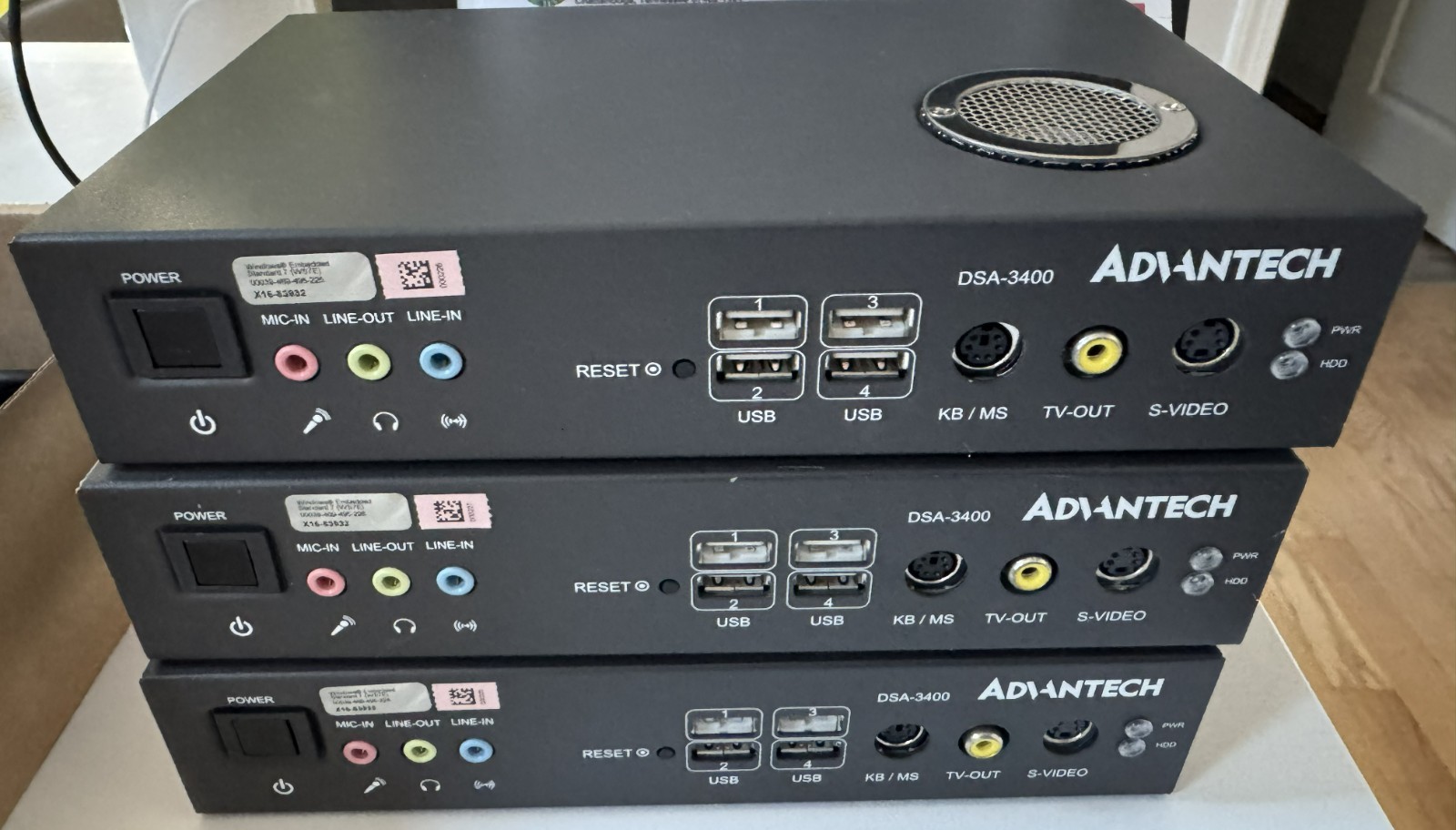Advantech DSA-3400-NT56E (Intel Core 2 Duo 1.83Ghz/1GB RAM/40GB HDD) Lot of 3