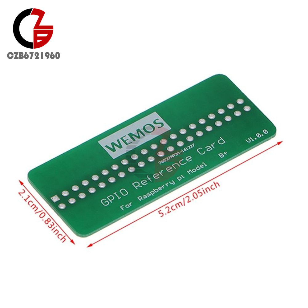 WEMOS GPIO Reference Card V1.0.0 Board For Raspberry Pi Model B+/Pi 2/Pi 3