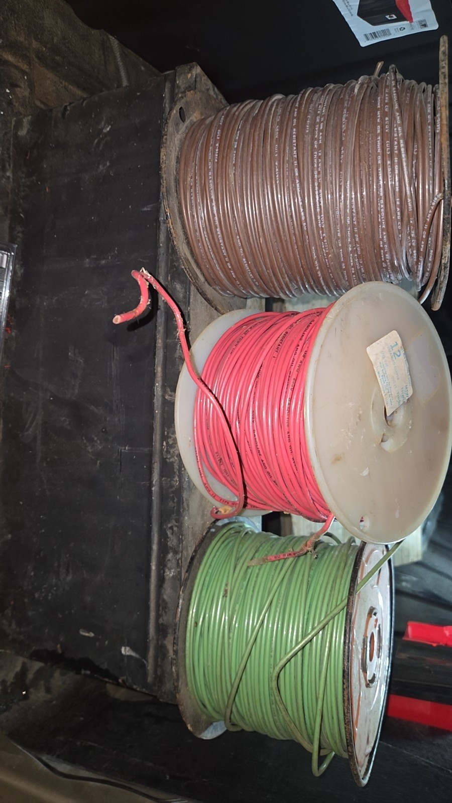 Stranded CU THHN 12 Gauge Soft Copper Building Wire – 500′ , White