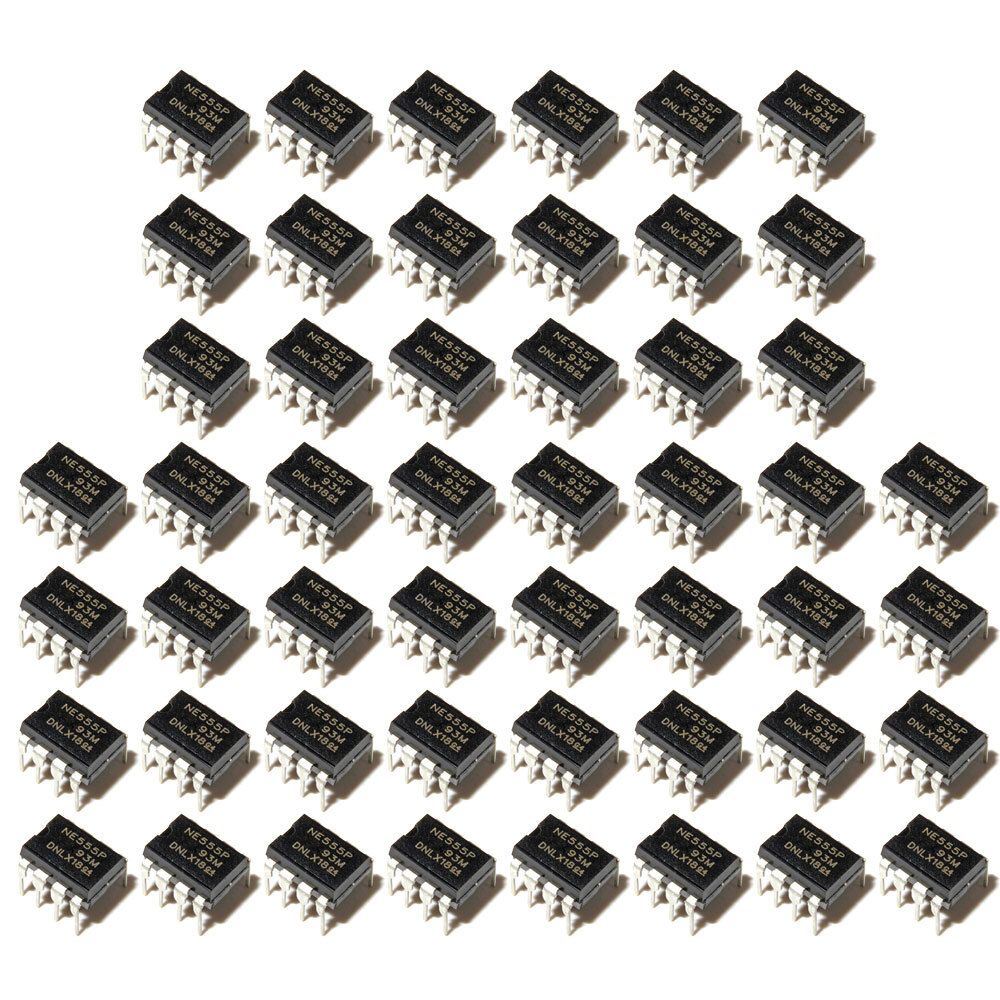 50x NE555P NE555 NE555N DIP-8 High Precision Oscillator Timer IC Chip TI 555 USA
