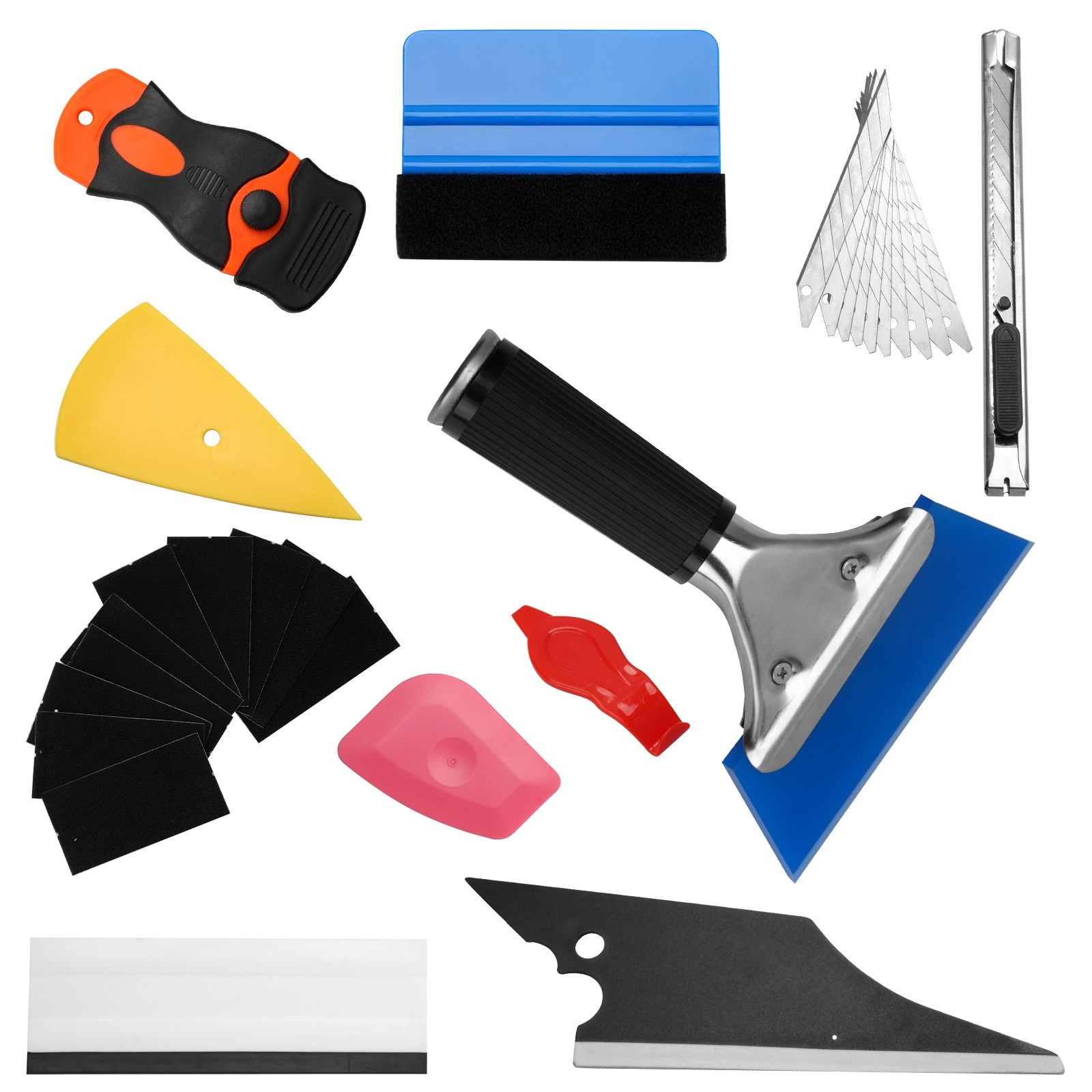 29Pcs Window Tint Tool Kit for Car Vinyl Wrap PPF Installation Squeegee