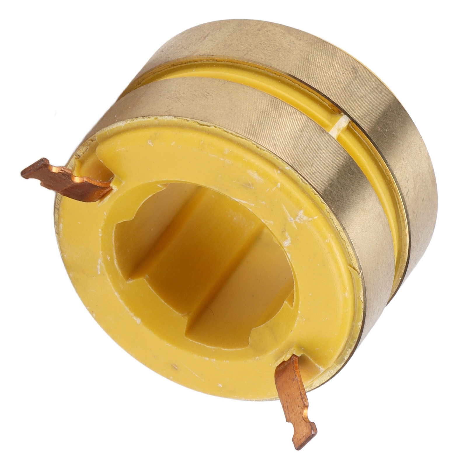 Slip Ring Brass Conductive Collector 2 Way 22mm ID 38mm OD For 168F Generators
