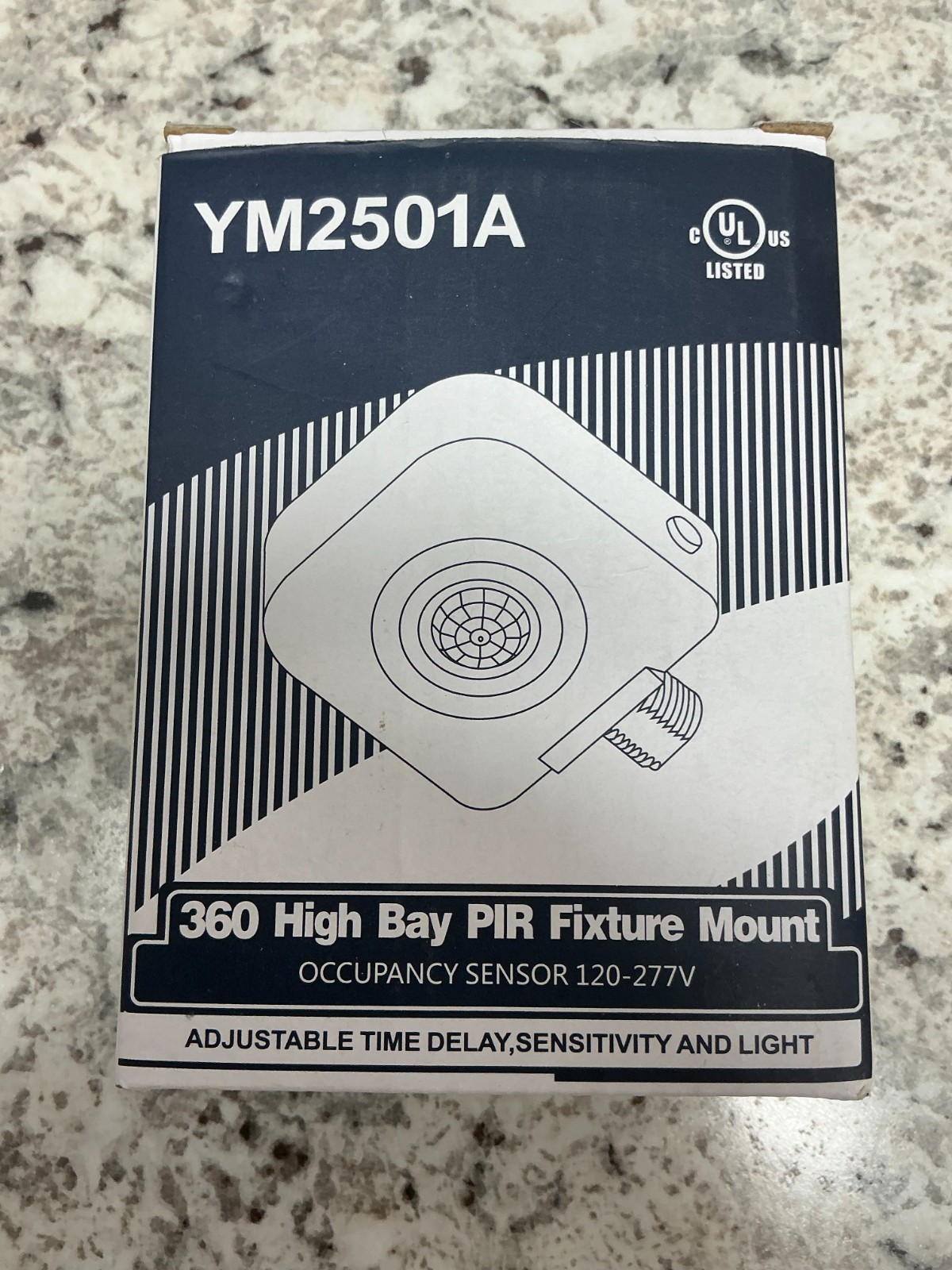 YM2501A Ceiling Occupancy Motion Sensor Switch, High Bay Fixture Mount 360°