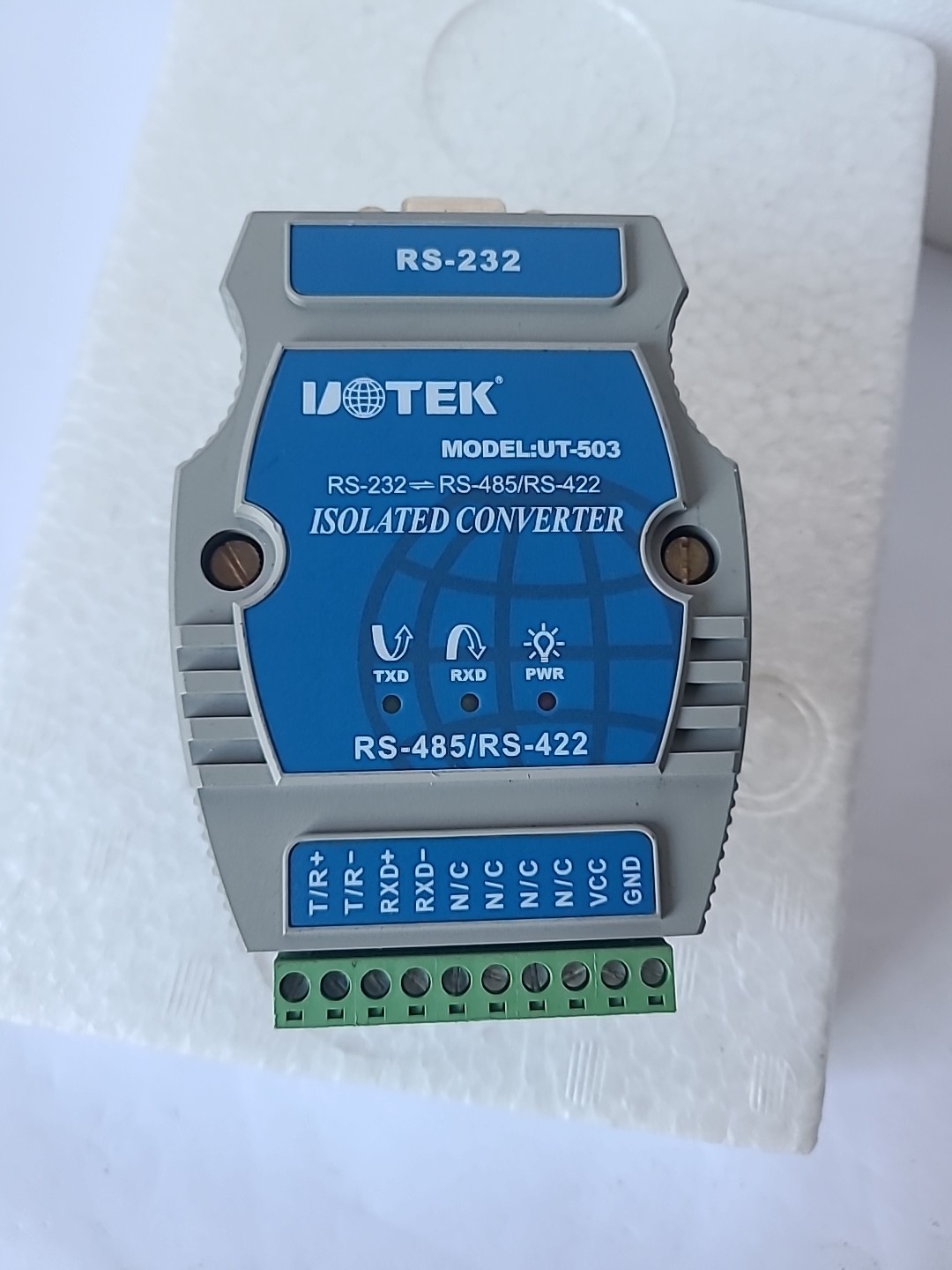 RS-232 to RS-485 Converter DB9 UT-503 Adapter Connector Optical Isolation