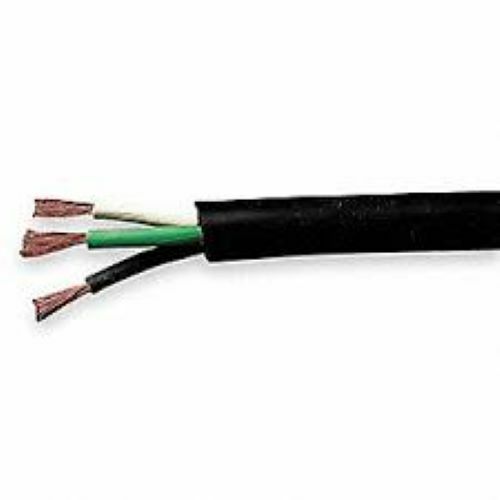 4/3 Wire Cord SOOW Rubber Coated, 4 Gauge, 3 Conductor, 600V PER FOOT UNDER 25′