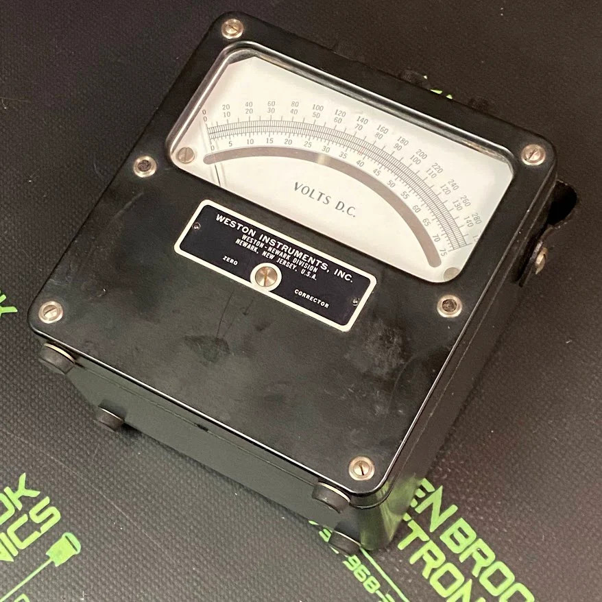 MODEL 931 – WESTON INSTRUMENTS – DC VOLTMETER 0-300VDC, 0-150VDC, 0-75VDC SCALES