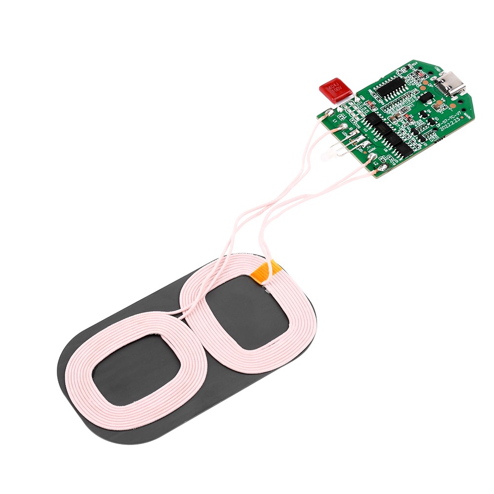 2x Dual Coil 15W Wireless Charger Transmitter Module Fast Charging Board DIY USA