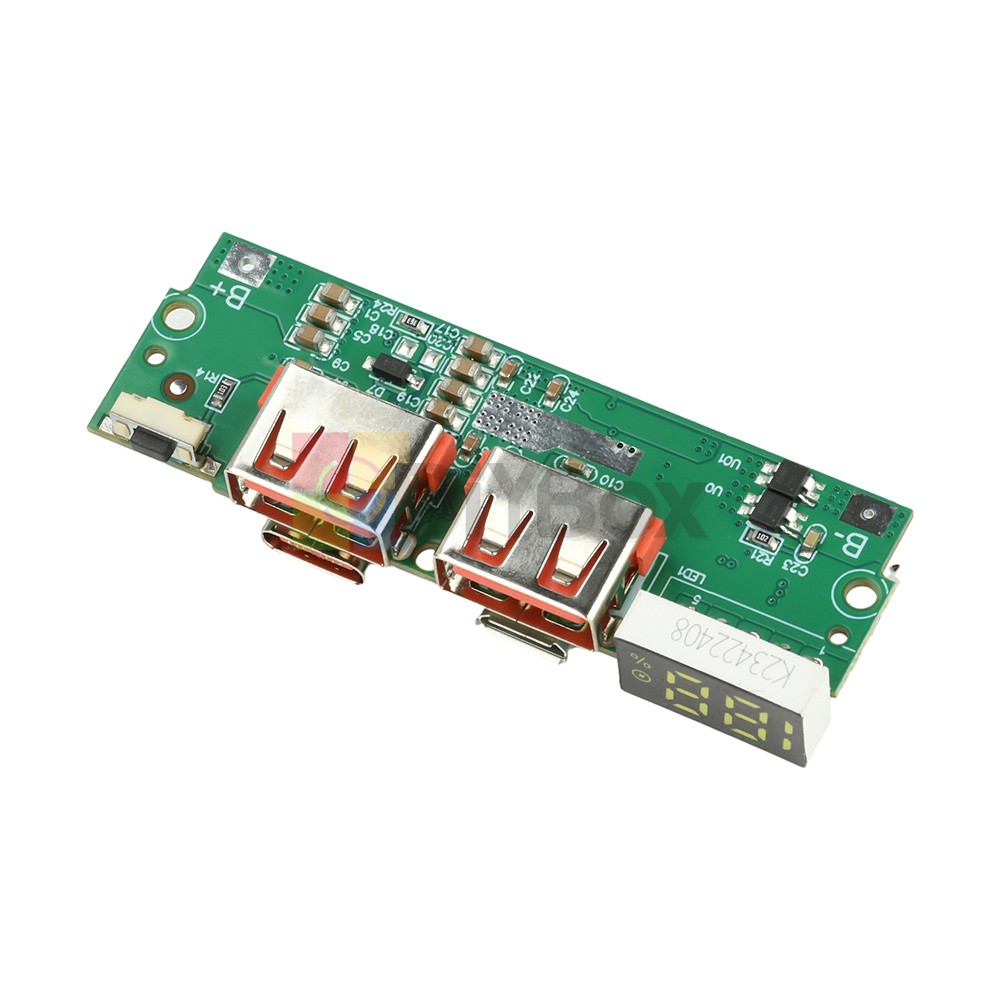 22.5W Fast Charging Power Bank DIY Module 3.7V Li-ion Circuit Board PD/QC/VOOC