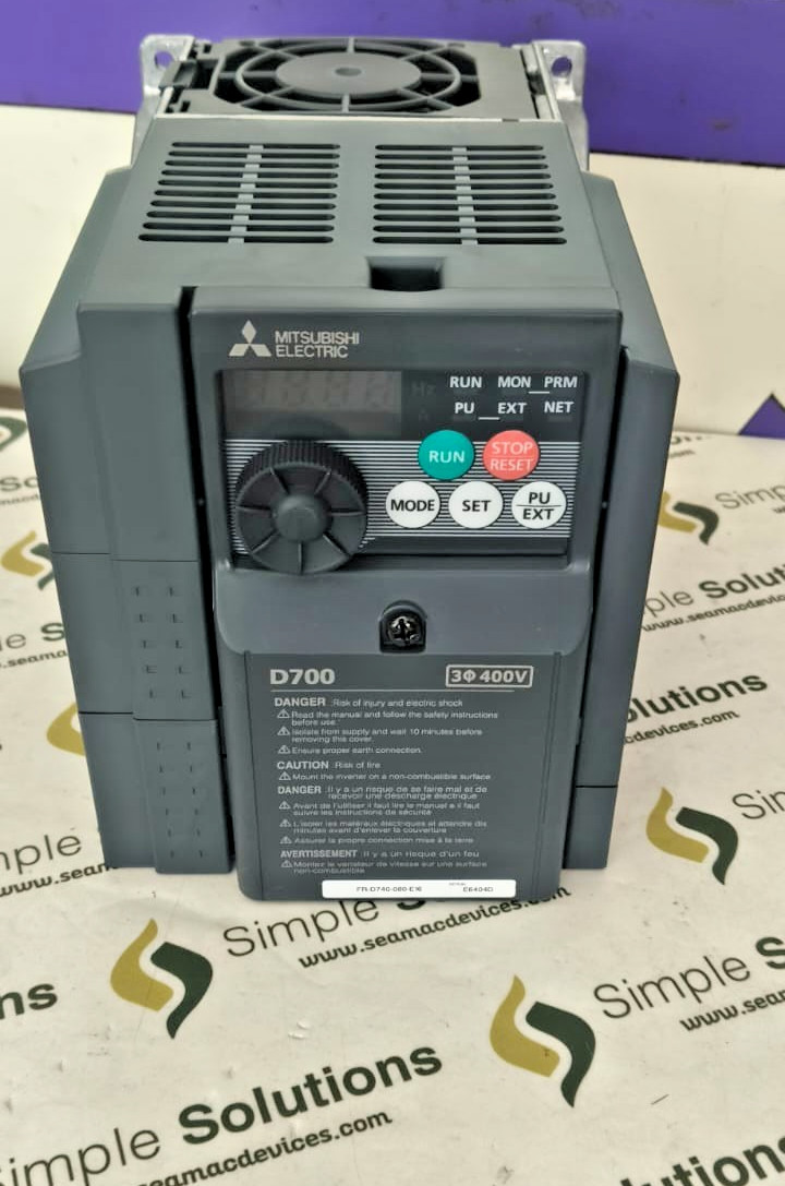 1PC- Mitsubishi FR-D740-080-E16 Variable Frequency Drive, 5HP- Brand New
