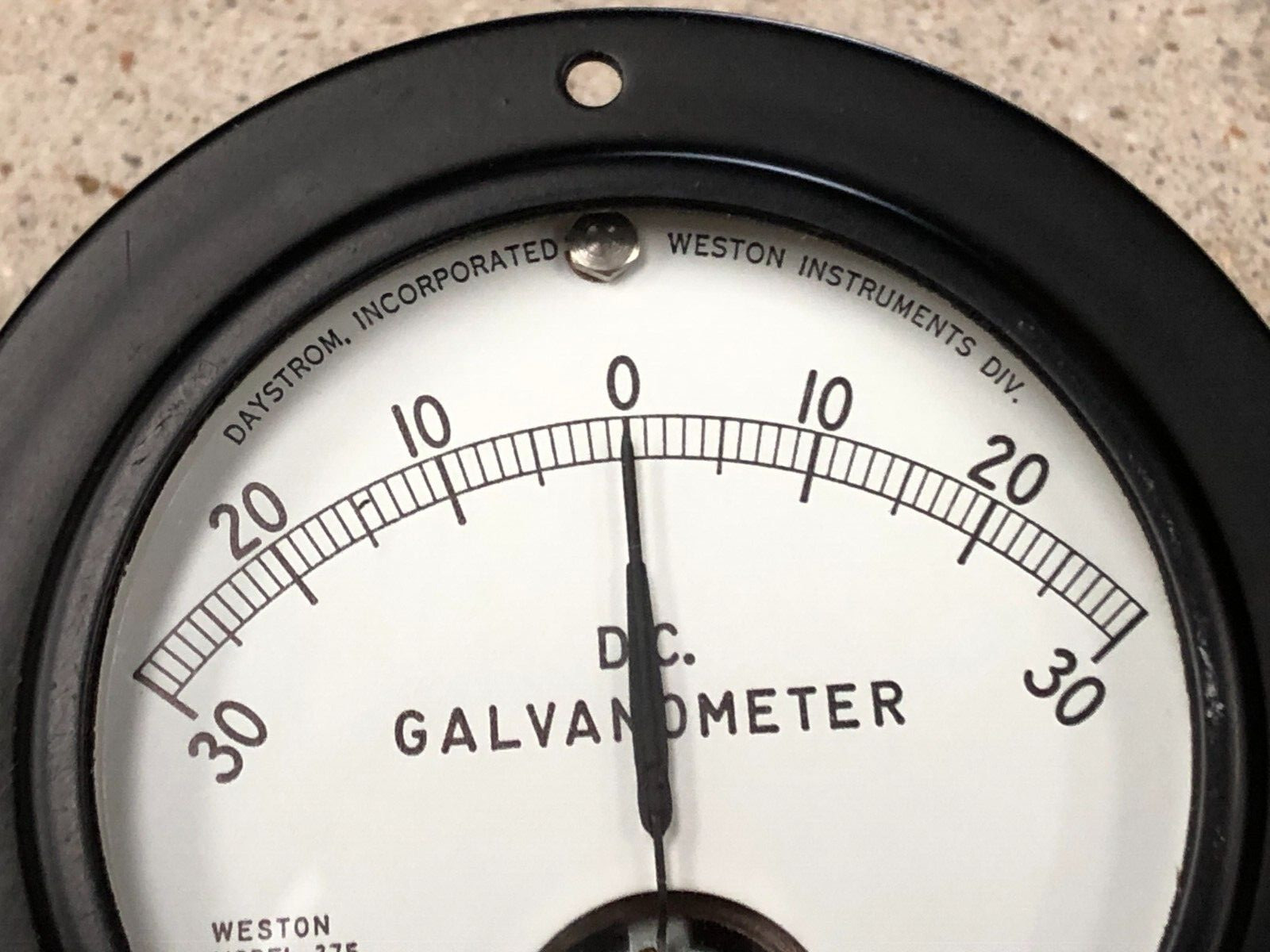 Weston Model 375 DC Galvanometer Meter -30 to +30 Daystrom