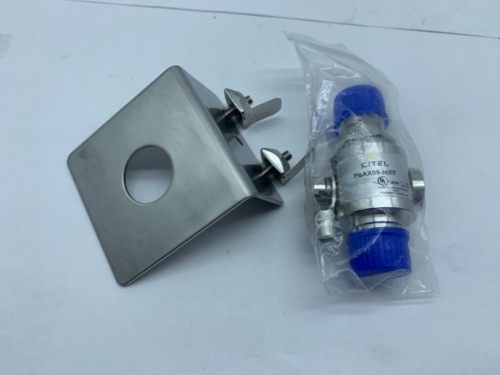 Citel P8AX09-N/FF 4GHz Bi-Directional Coaxial Surge Protector with Hardware