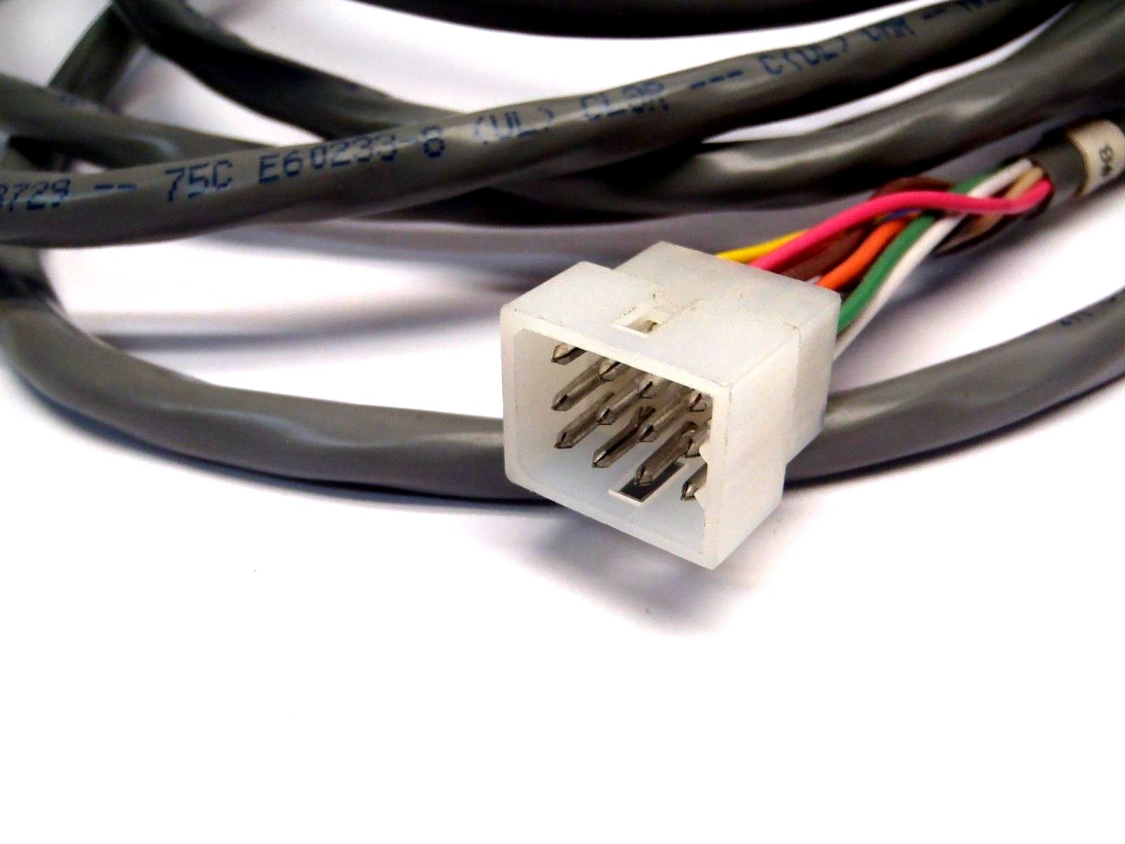 Unbranded 12 Pin Circular to 12-Pin Sqaure Connector 10′ Gray 18AWG Cordset