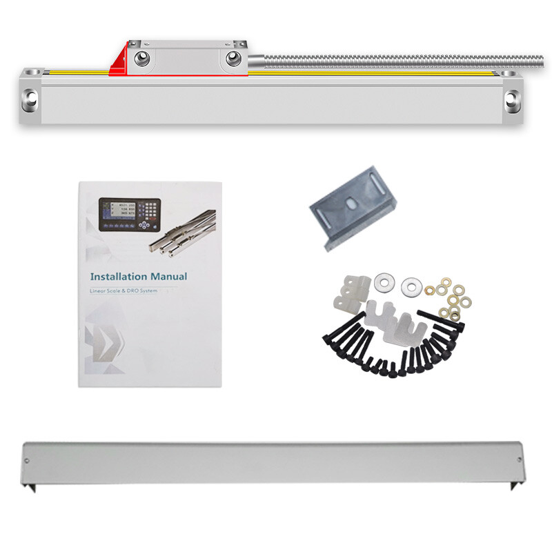 1um 3 Axis Milling CNC Digital Readout DRO Linear Glass Scale Bridgeport Dro Set