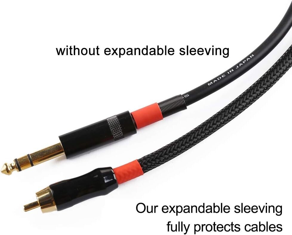 50 FT 1/8″ Black Expandable Wire Cable Sleeving Sheathing Braided Loom Tubing US