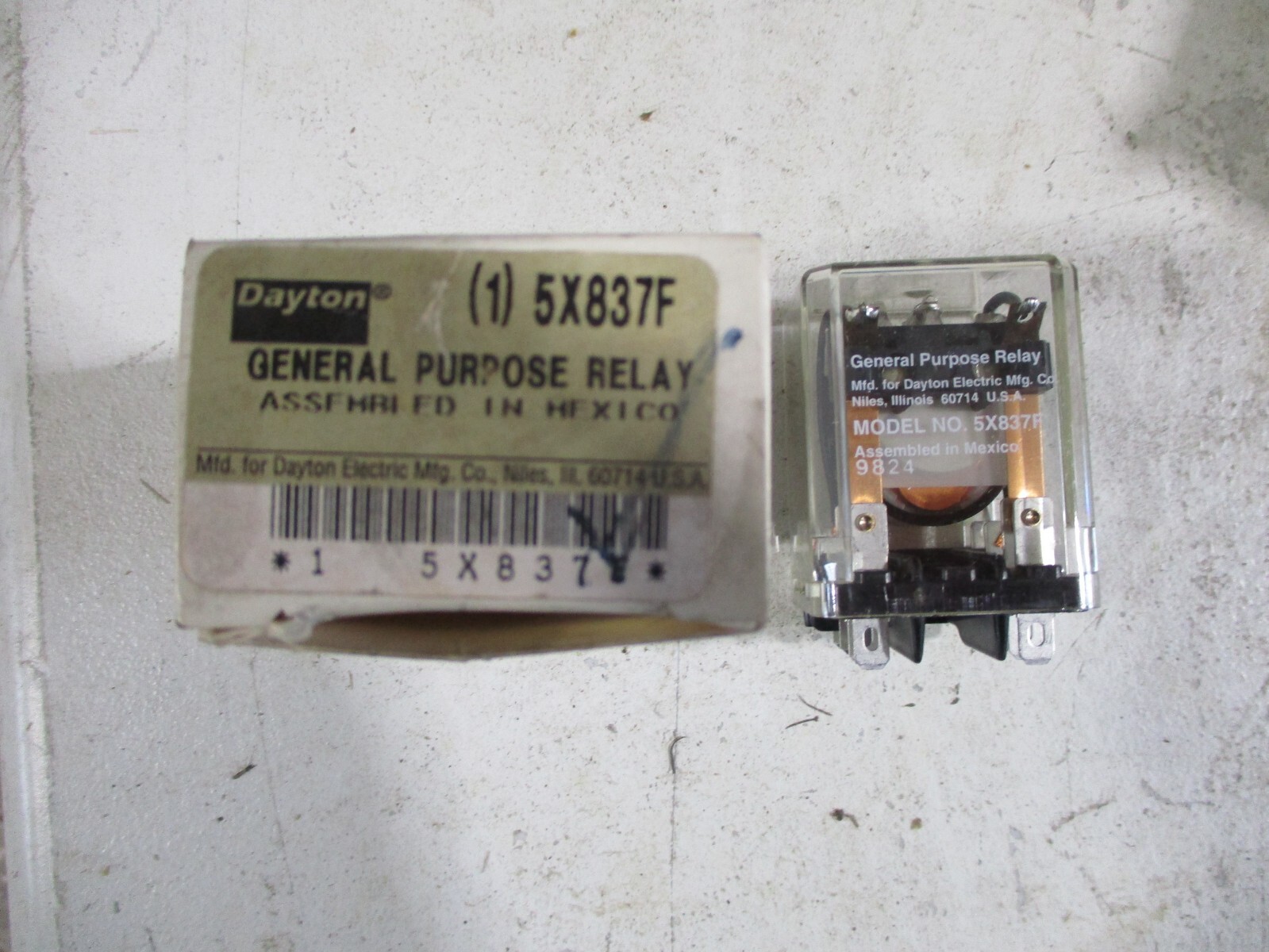 Dayton 5X837F General Purpose Relay NEW FREE SHIPPING