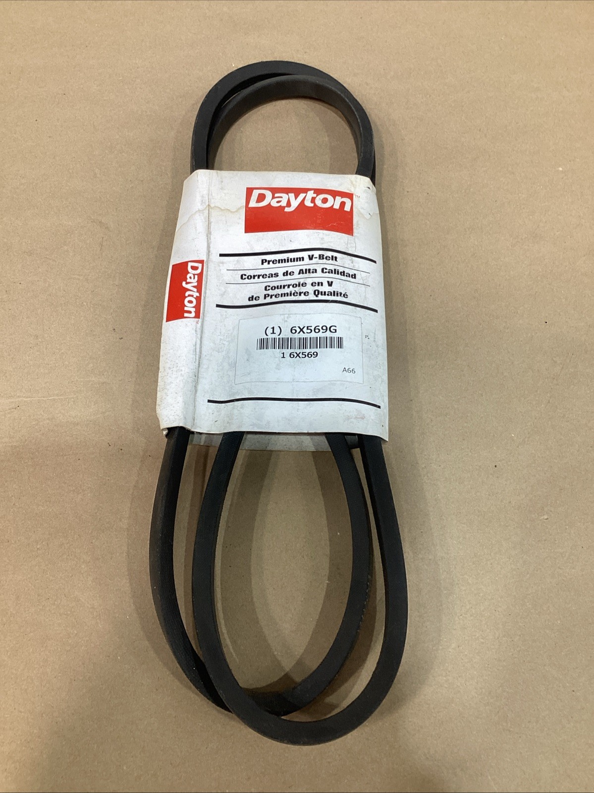 NEW DAYTON A66 PREMIUM V-BELT 1/2″ 68″ 6X569G