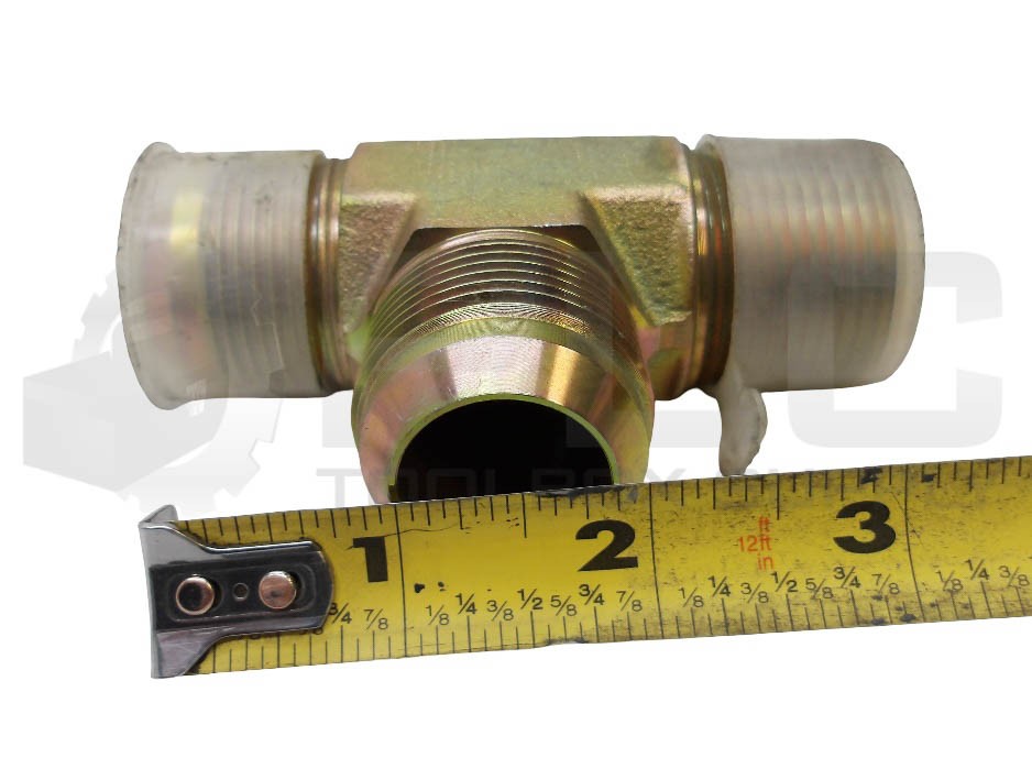 LOT OF 2 NEW A-W HYDRAULIC TEE ADAPTER 3/4″