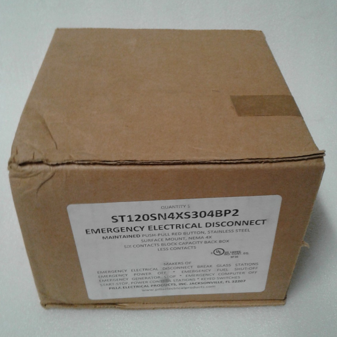 Pilla ST120SN4XS304BP2 Emergency Electrical Disconnect – Factory Sealed Box