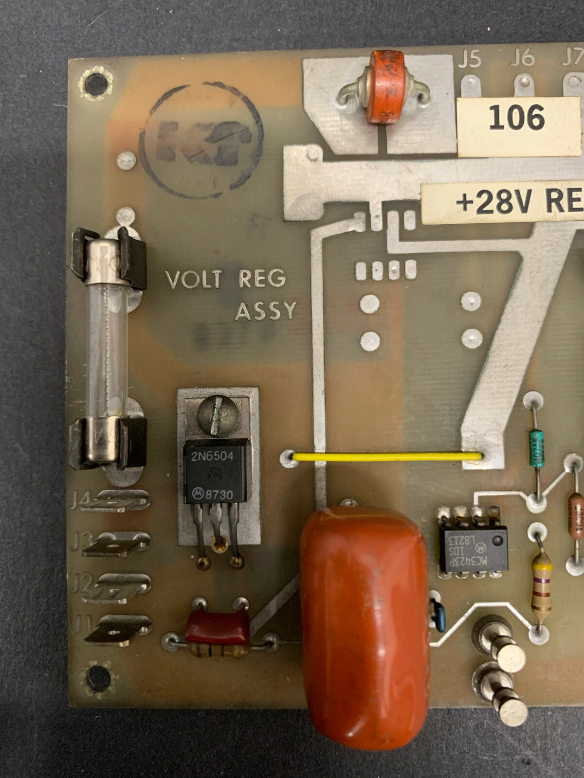 Kearney Trecker SW Reg Assembly +28V 1-20646 PC Board – 30 Day Warranty