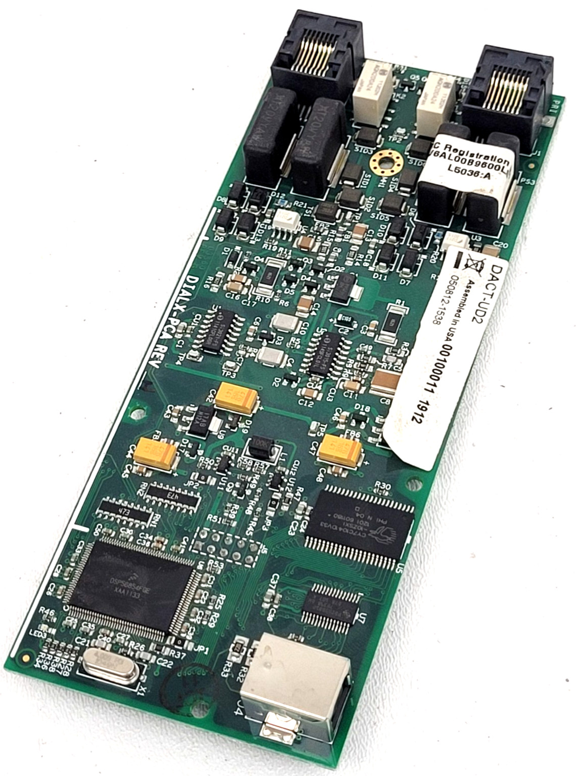 DACT-UD2 / DIALX-PCA Rev. H FireLite Circuit Board – Next Day Option