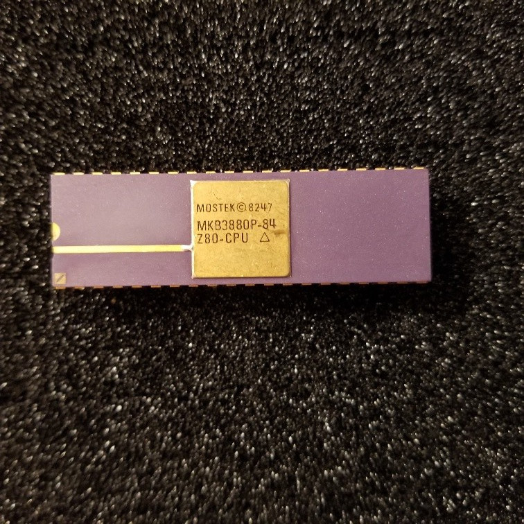 MKB3880P Rare Military Z80 Mostek CPU, never used. Gold Ceramic! MK3880P