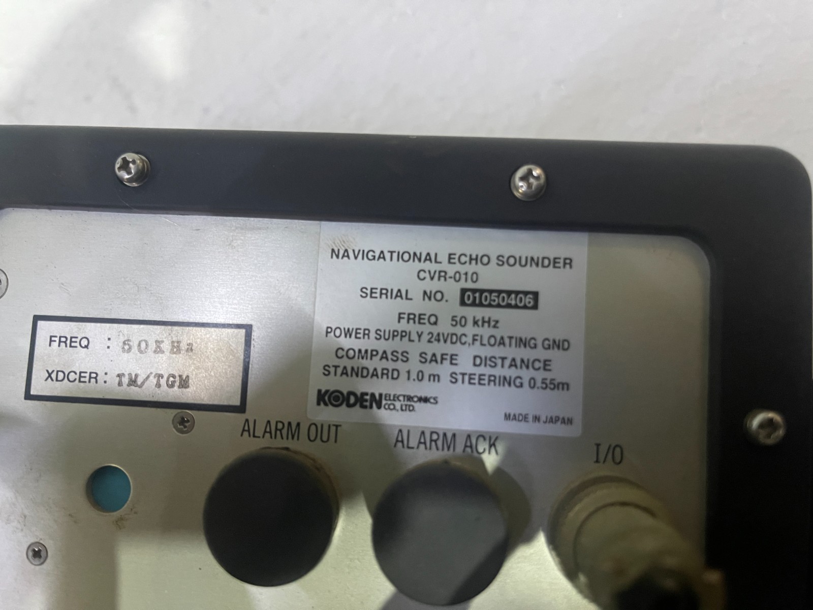USED KODEN CVR-010 IMO Standard Navigational Echo Sounder Display Unit – 5.7″