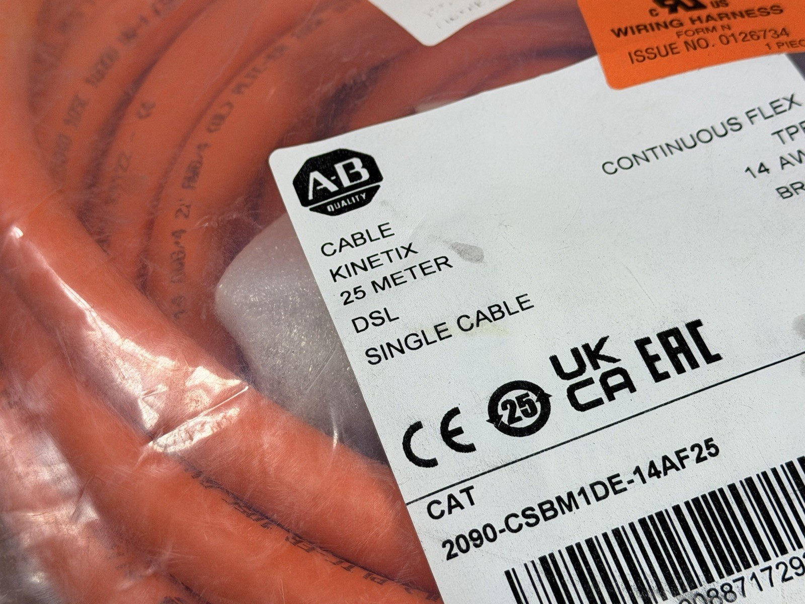 Allen Bradley 2090-CSBM1DE-14AF25 /A Power & Brake Cable 25M FAST SAME DAY SHIP