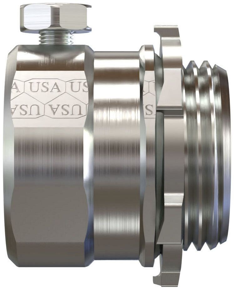 American Fittings SS52US, 1″, Steel, Set Screw, EMT Conduit Connector, 1 pc