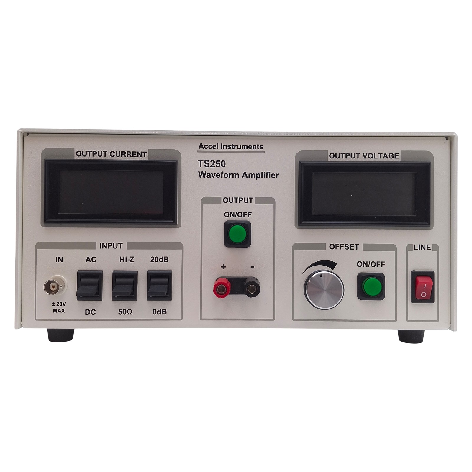 Accel Instruments TS250-1 Waveform Amplifier -20 to 20V, -4.4 to 4.4Apeak